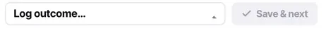 Callback requested is the only outcome that asks for a time, because it creates a task.
